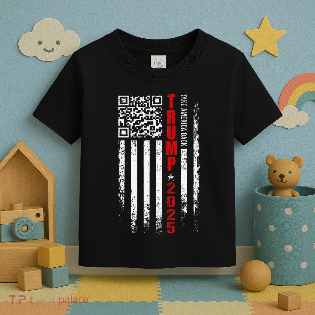 Funny Qr Trump 45 47 Trump Dancing Code Pocket Scan Toddler T-Shirt