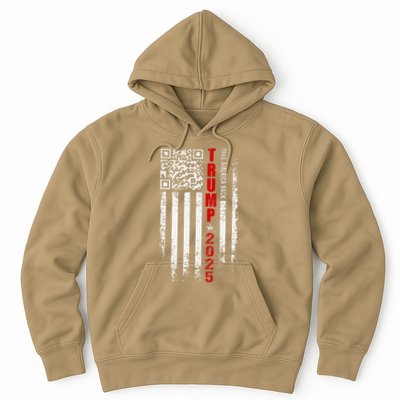Funny Qr Trump 45 47 Trump Dancing Code Pocket Scan Hoodie
