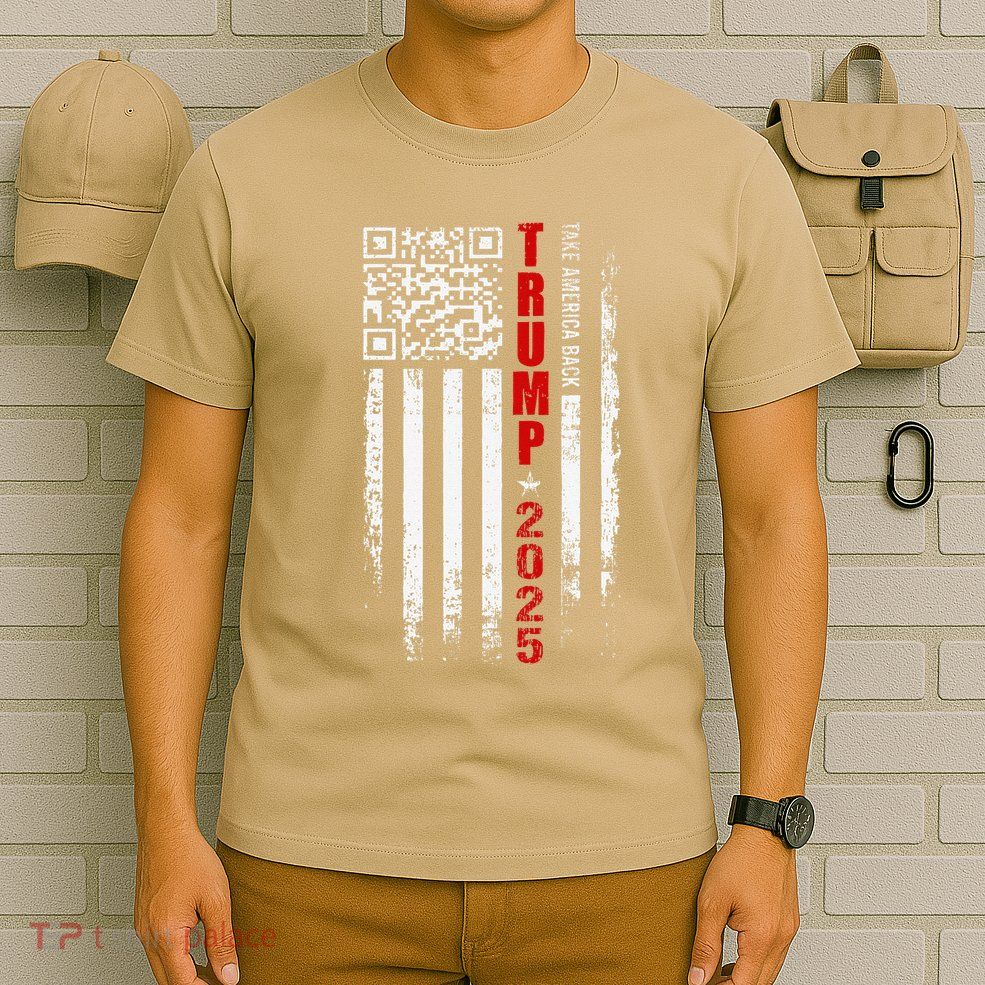 Funny Qr Trump 45 47 Trump Dancing Code Pocket Scan T-Shirt