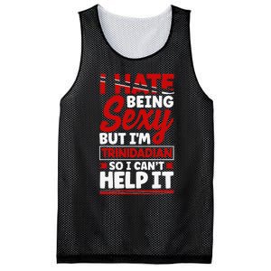 Funny Quote Trinidad and Tobago Flag Trinidadian Mesh Reversible Basketball Jersey Tank