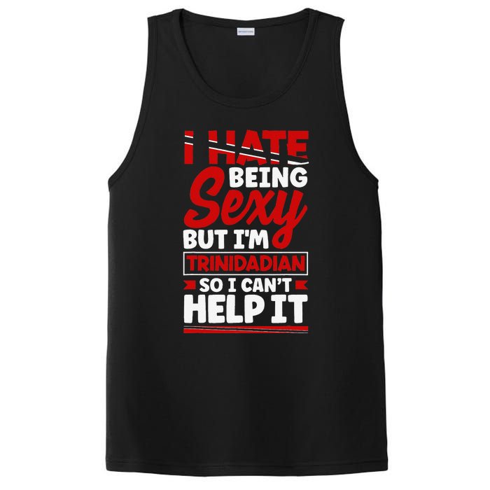 Funny Quote Trinidad and Tobago Flag Trinidadian PosiCharge Competitor Tank