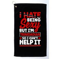 Funny Quote Trinidad and Tobago Flag Trinidadian Golf Towel