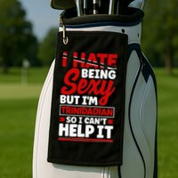 Funny Quote Trinidad and Tobago Flag Trinidadian Golf Towel