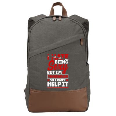 Funny Quote Trinidad and Tobago Flag Trinidadian Cotton Canvas Backpack