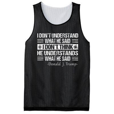 Funny Quote Trump Biden Debate Presidential Debate 2024 Mesh Reversible Basketball Jersey Tank