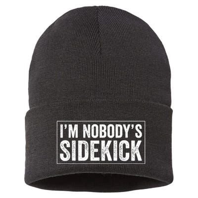 Female Quotes Vintage IM NobodyS Sidekick Sustainable Knit Beanie