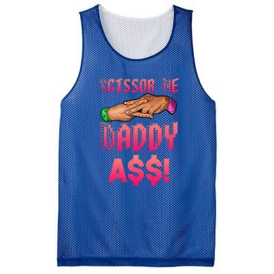 Funny Quote Wrestling Scissor Me Daddy A$$ Hand Mesh Reversible Basketball Jersey Tank