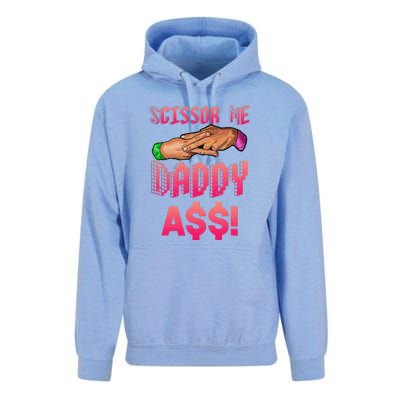 Funny Quote Wrestling Scissor Me Daddy A$$ Hand Unisex Surf Hoodie