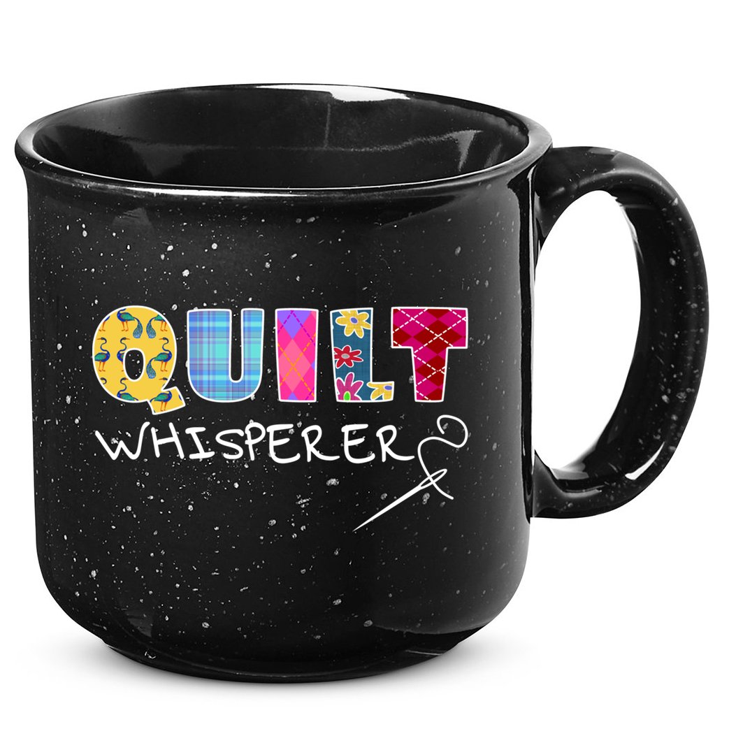 Funny Quilt Whisperer Quilting Saying Quote Sewing Gift Idea Great Gift 15oz Campfire Ceramic Mug