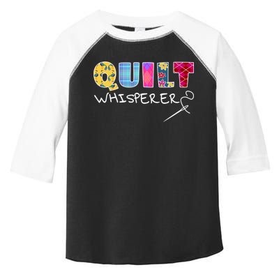 Funny Quilt Whisperer Quilting Saying Quote Sewing Gift Idea Great Gift Toddler Fine Jersey T-Shirt