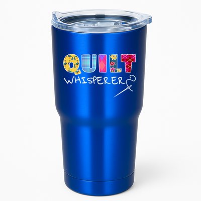 Funny Quilt Whisperer Quilting Saying Quote Sewing Gift Idea Great Gift Tumbler