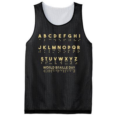 funny quote World Braille Day Blind Awareness Solidarity Mesh Reversible Basketball Jersey Tank