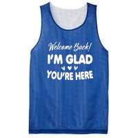 Funny Quote Welcome Back I'm Glad You're Here Teacher Mesh Reversible Basketball Jersey Tank