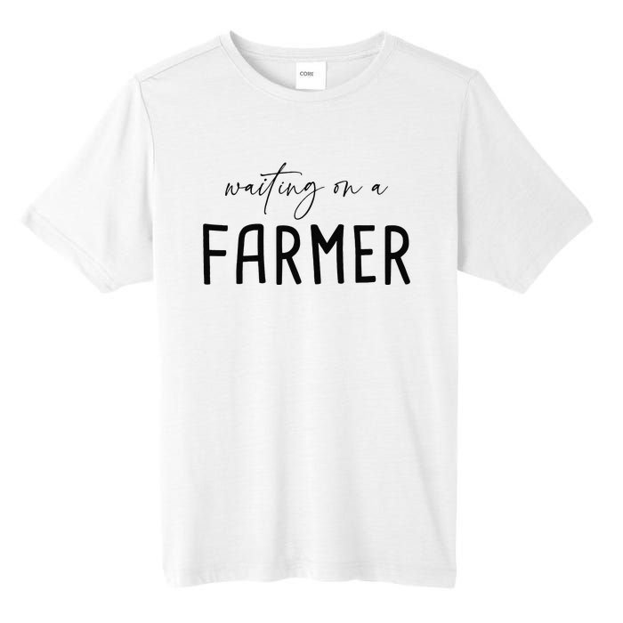 Funny Quote Waiting On A Farmer Wife Tall Fusion ChromaSoft Performance T-Shirt