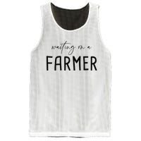 Funny Quote Waiting On A Farmer Wife Mesh Reversible Basketball Jersey Tank