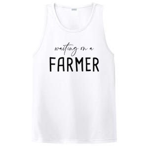 Funny Quote Waiting On A Farmer Wife PosiCharge Competitor Tank