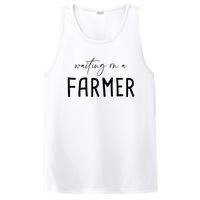 Funny Quote Waiting On A Farmer Wife PosiCharge Competitor Tank