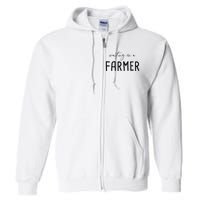 Funny Quote Waiting On A Farmer Wife Full Zip Hoodie