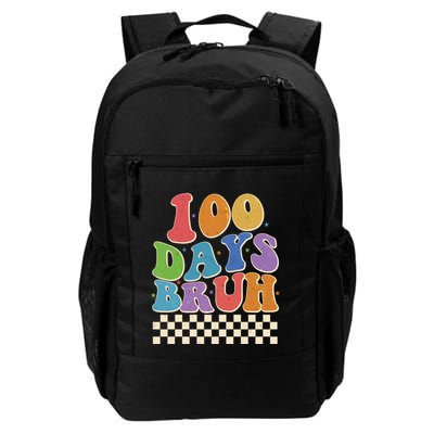 Funny Retro 100 Days Bruh 100 Days Of School Daily Commute Backpack
