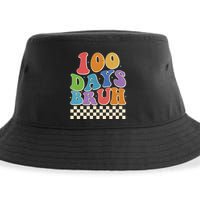 Funny Retro 100 Days Bruh 100 Days Of School Sustainable Bucket Hat