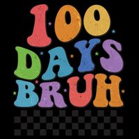 Funny Retro 100 Days Bruh 100 Days Of School Mug