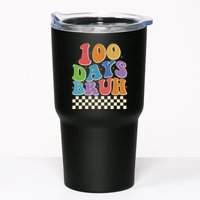 Funny Retro 100 Days Bruh 100 Days Of School Tumbler