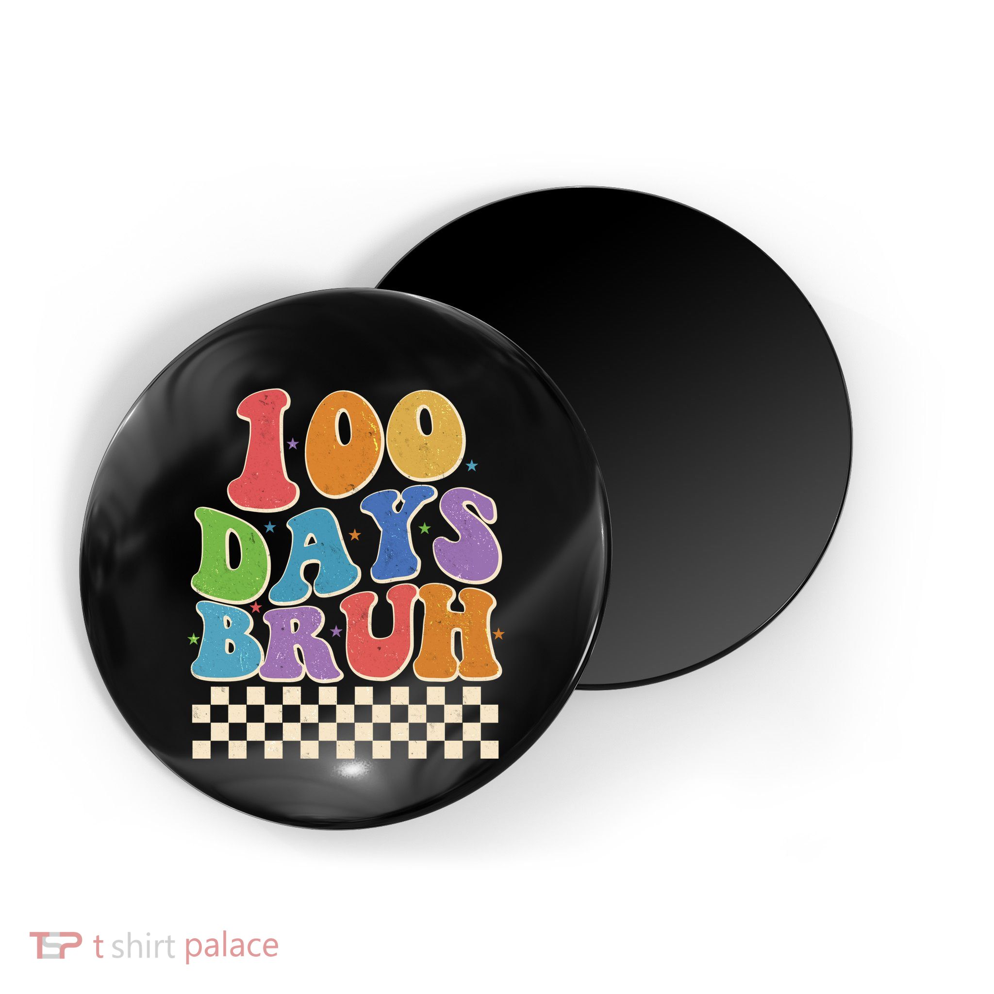 Funny Retro 100 Days Bruh 100 Days Of School Magnet