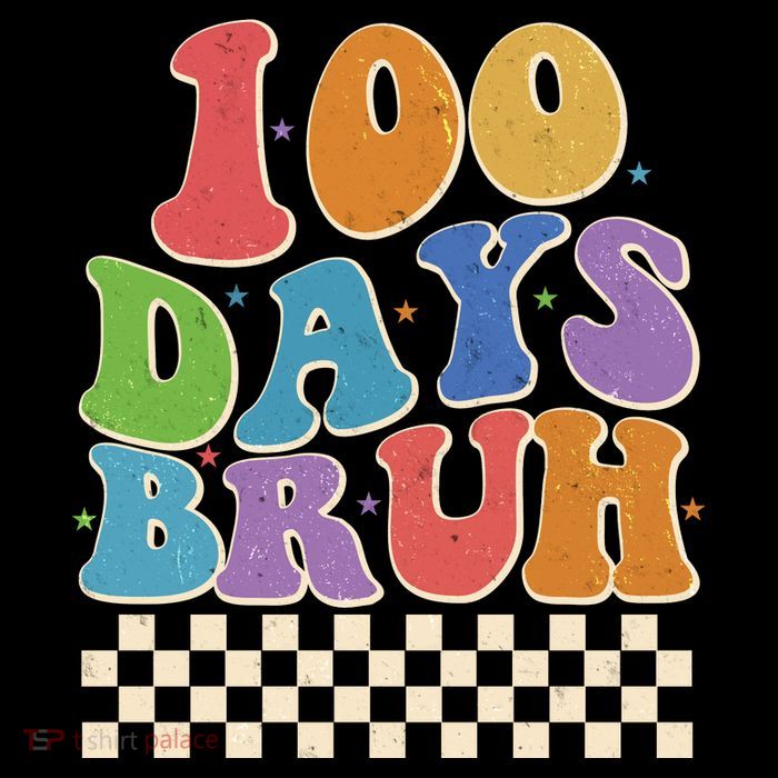Funny Retro 100 Days Bruh 100 Days Of School Youth Performance Sprint T-Shirt
