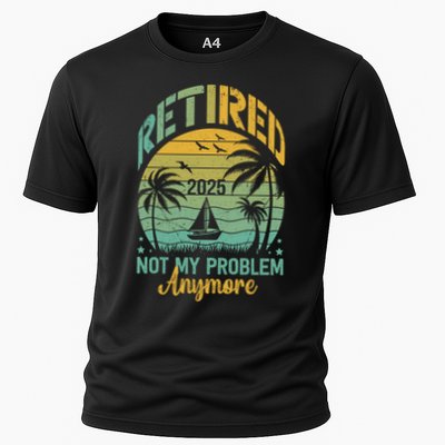 Funny Retired 2025 Not My Problem Anymore Vintage Retirement Performance Shirt