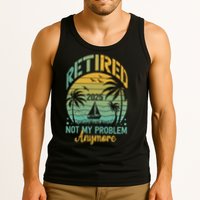 Funny Retired 2025 Not My Problem Anymore Vintage Retirement Tank Top