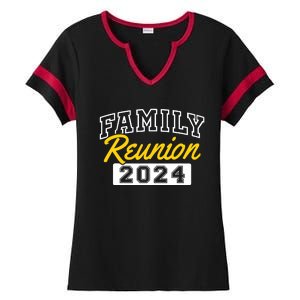 Family Reunion 2024 Gathering Family Meeting Matching Ladies Halftime Notch Neck Tee