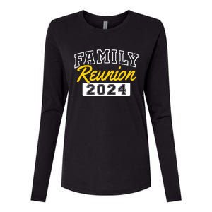 Family Reunion 2024 Gathering Family Meeting Matching Womens Cotton Relaxed Long Sleeve T-Shirt