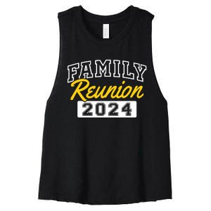 Family Reunion 2024 Gathering Family Meeting Matching Women's Racerback Cropped Tank