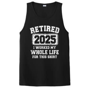 Funny Retired 2025 Retirement Humor Gift PosiCharge Competitor Tank