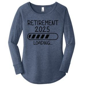 Funny Retirement 2025 Loading Retired Countdown In Progress Women's Perfect Tri Tunic Long Sleeve Shirt