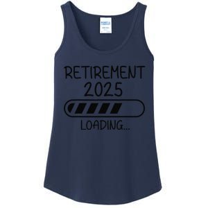 Funny Retirement 2025 Loading Retired Countdown In Progress Ladies Essential Tank