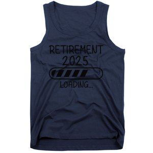 Funny Retirement 2025 Loading Retired Countdown In Progress Tank Top