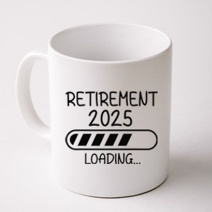 Funny Retirement 2025 Loading Retired Countdown In Progress Coffee Mug