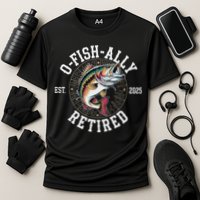 Fisherman Retired 2025 O Fish Ally Retired Fishing Lovers Cooling Performance Crew T-Shirt