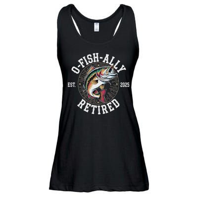 Fisherman Retired 2025 O Fish Ally Retired Fishing Lovers Ladies Essential Flowy Tank