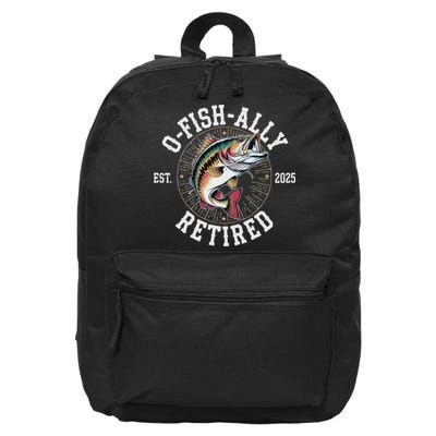 Fisherman Retired 2025 O Fish Ally Retired Fishing Lovers 16 in Basic Backpack