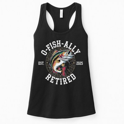 Fisherman Retired 2025 O Fish Ally Retired Fishing Lovers Womens Tank Top