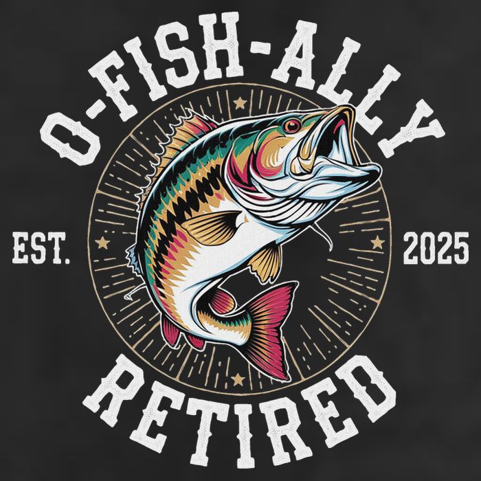 Fisherman Retired 2025 O Fish Ally Retired Fishing Lovers Golf Towel