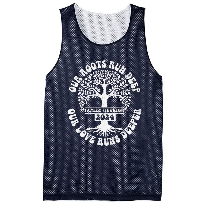 Family Reunion 2024 Our Roots Run Deep Our Love Runs Deeper Mesh Reversible Basketball Jersey Tank