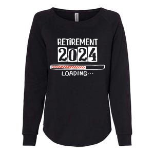 Funny Retirement 2024 Loading Countdown In Progress Womens California Wash Sweatshirt