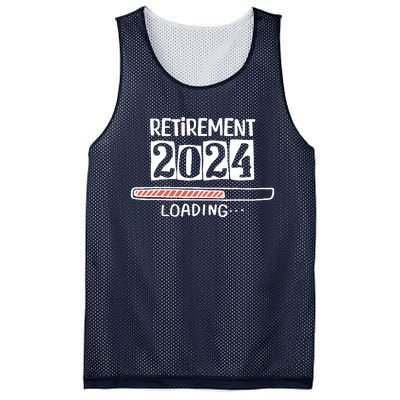 Funny Retirement 2024 Loading Countdown In Progress Mesh Reversible Basketball Jersey Tank