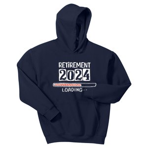 Funny Retirement 2024 Loading Countdown In Progress Kids Hoodie