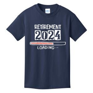 Funny Retirement 2024 Loading Countdown In Progress Kids T-Shirt