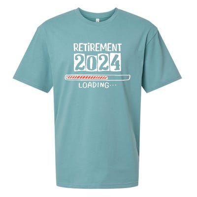 Funny Retirement 2024 Loading Countdown In Progress Sueded Cloud Jersey T-Shirt