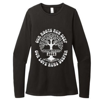 Family Reunion 2024 Our Roots Run Deep Our Love Runs Deeper Womens CVC Long Sleeve Shirt